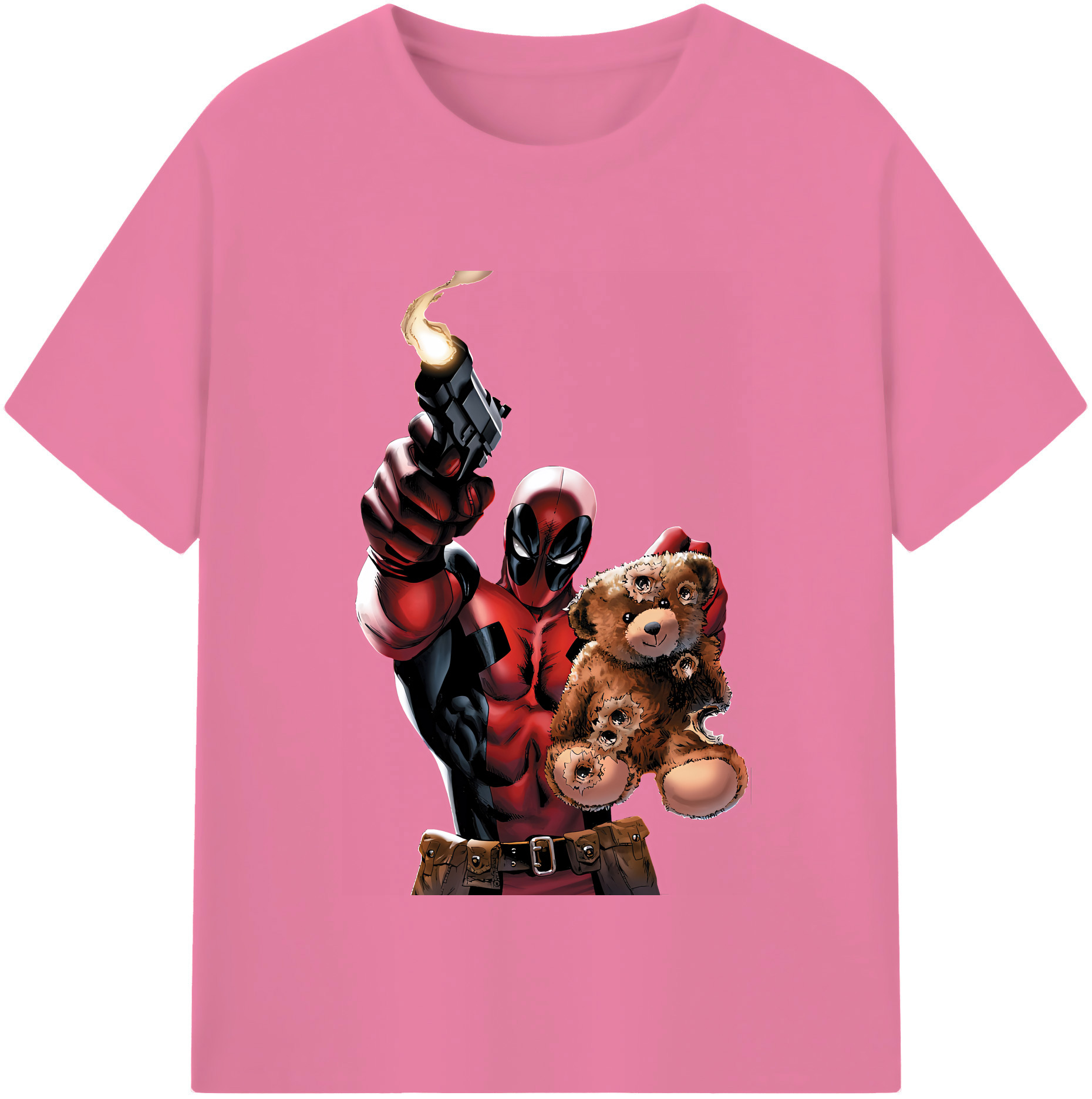（画像用） Deadpool デッドプール 綿100％半袖Tシャツ（フロントプリント）